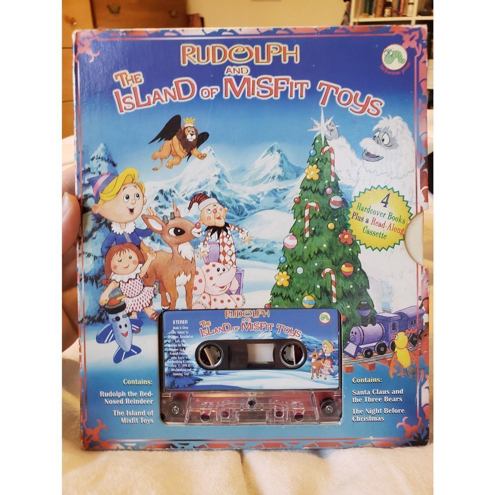 The island of misfit toys vintage set of books and cassette tape